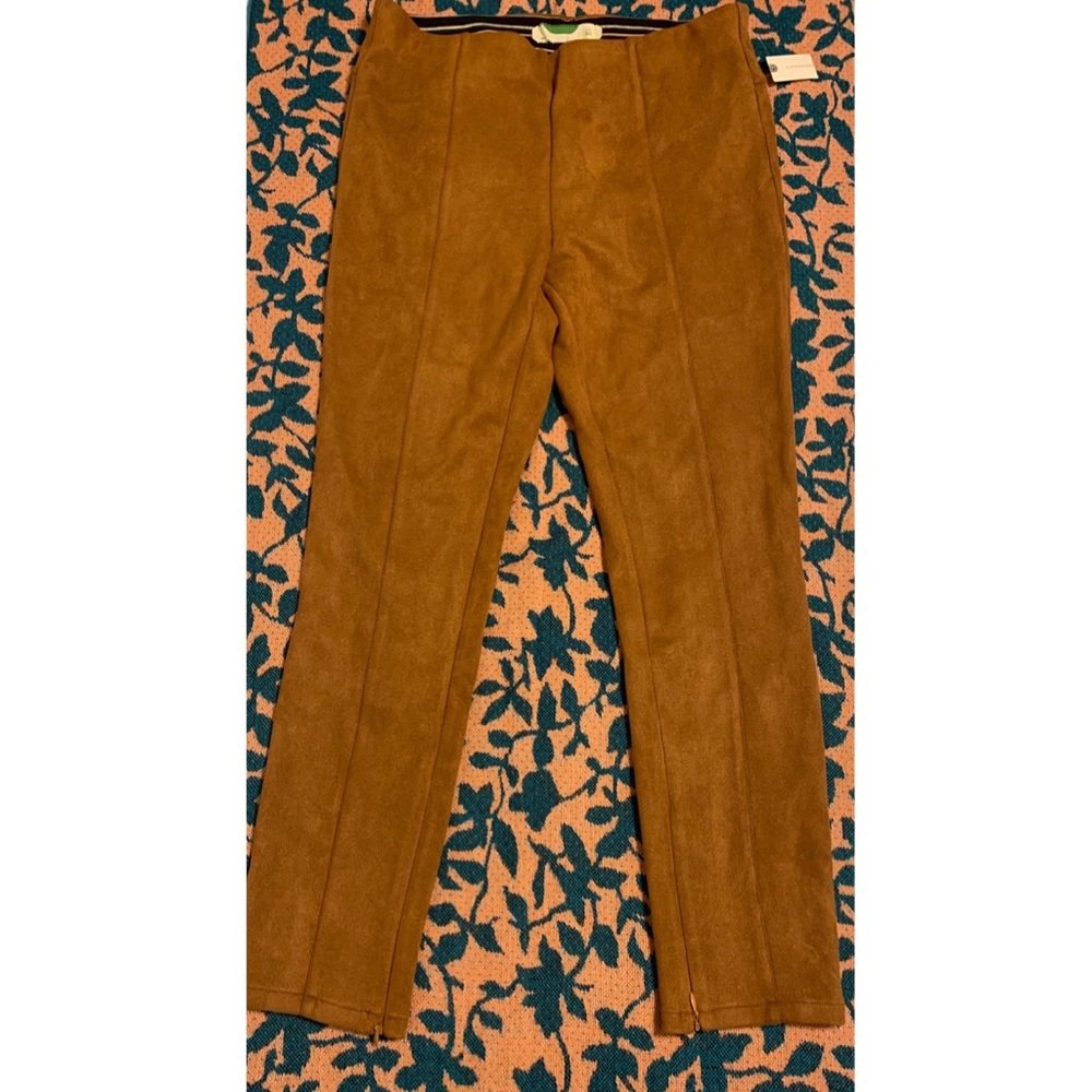 Anthropologie Faux Suede Leggings